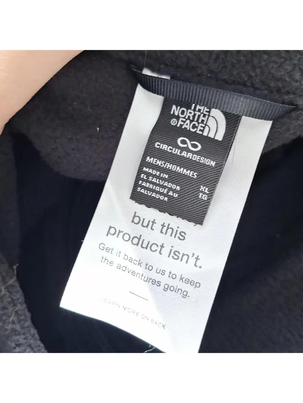 Nwt The North Face Mens Black Full Zip Jacket Size XL